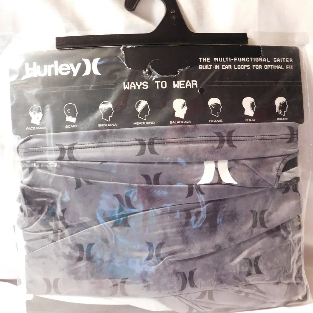 Hurley Multi Functional Gaiter with Built in Ear Loops for Optimal Fit